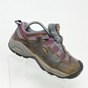 KEEN Utility Detroit XT Low Work Brown Steel Toe Waterproof **MISSING LACES**